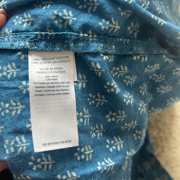 Faherty Willow Floral Midi Dress Womens Small Short Sleeve Tiered Peasant Boho - Picture 8 of 8